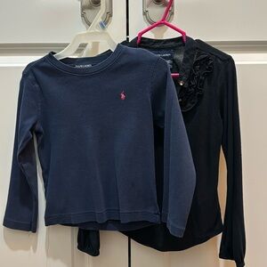 Lot of two Ralph Lauren long sleeve shirts EUC